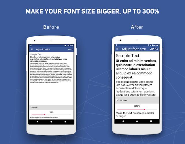 Big Font - Change Font Size & Text Size स्क्रीनशॉट 0