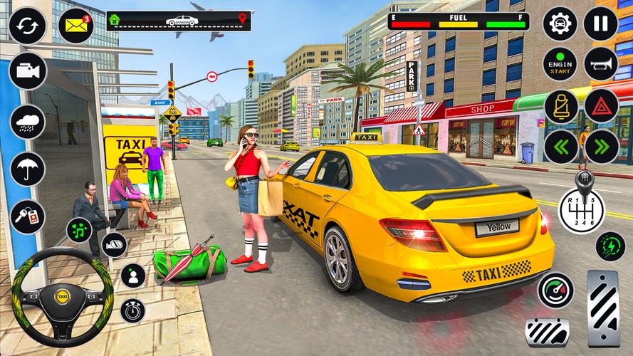 US Taxi Car Parking Simulator Captura de pantalla 1