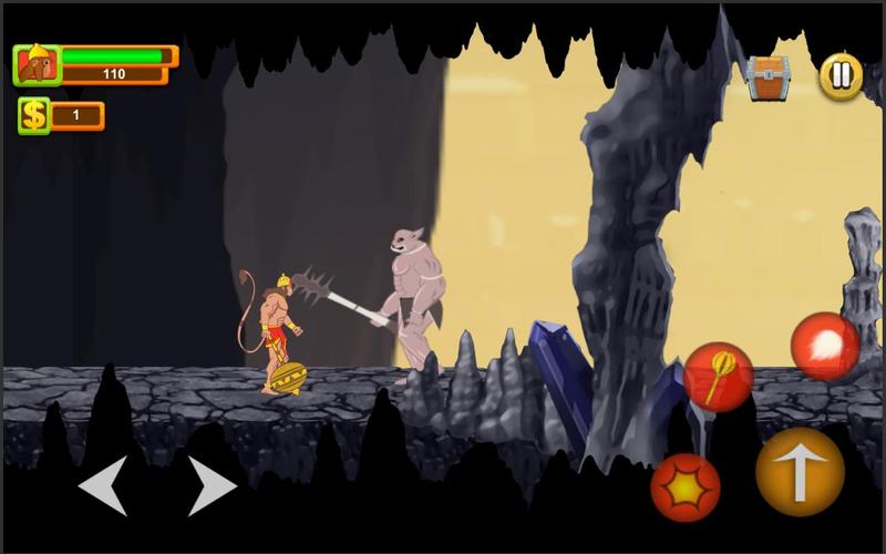 Hanuman Adventure Indian game Скриншот 1