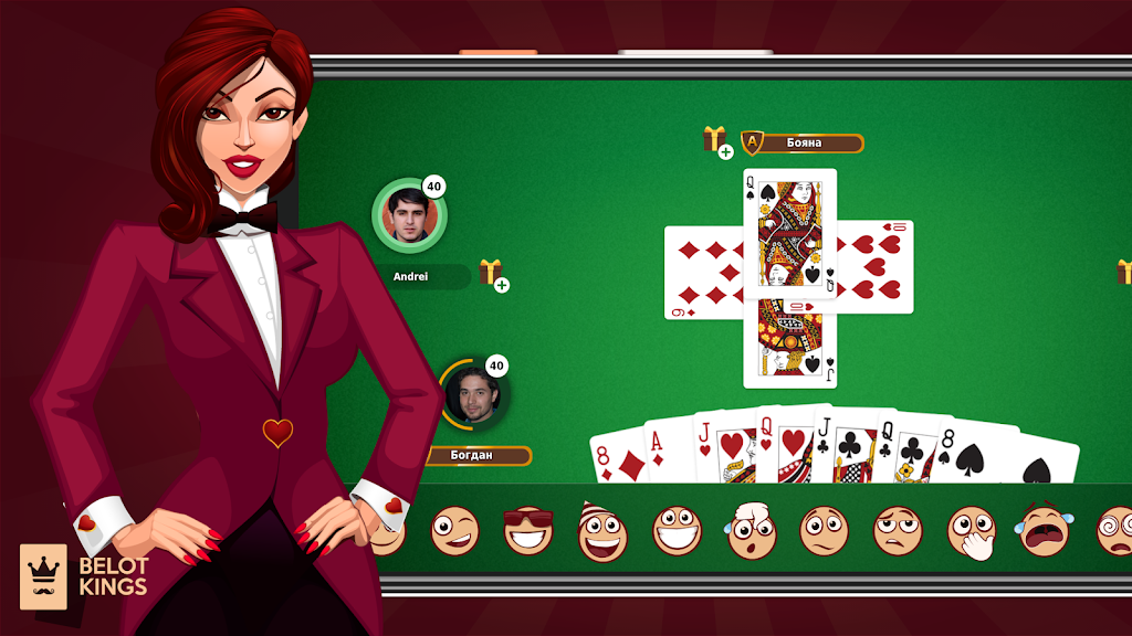 Belot Kings - Free Classic Belote - Bridge应用截图第0张