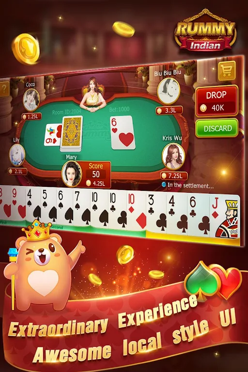 Indian Rummy-Free Online Card Game Ảnh chụp màn hình 1