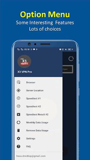 X3 VPN Pro - Fast , Secure & Unlimited VPN Screenshot 2