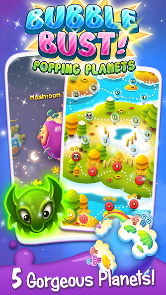 Bubble Bust! - Popping Planets Mod スクリーンショット 2