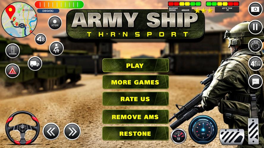 Schermata Army Transport Tank Ship Games 0