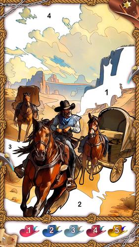 The West Coloring Games Ảnh chụp màn hình 2