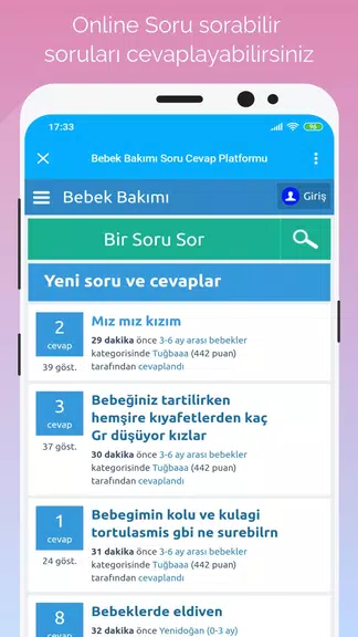 Gün Gün Bebek Bakımı, Takibi Ekran Görüntüsü 0