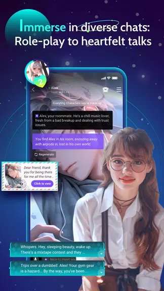 Linky AI: Chat, Play, Connect ဖန်သားပြင်ဓာတ်ပုံ 2