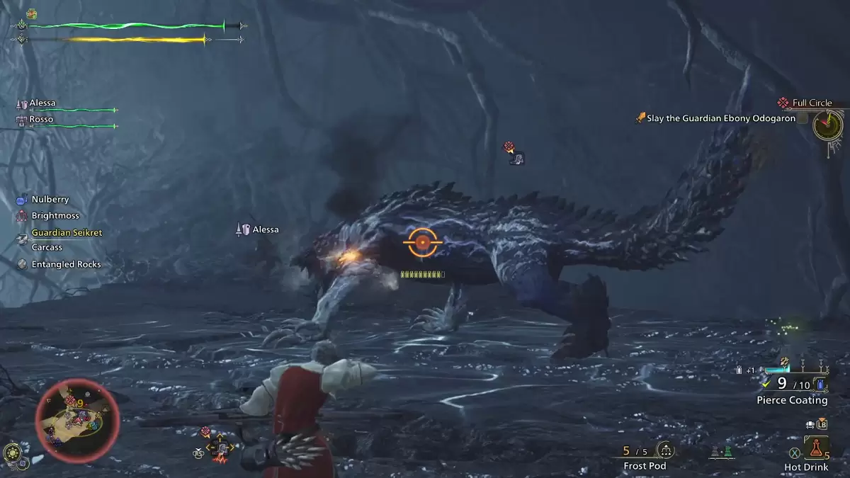 Monster Hunter Wilds Ebony Odogaron Boss Fight