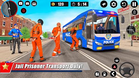 Police Bus Simulator Bus Games Captura de tela 1