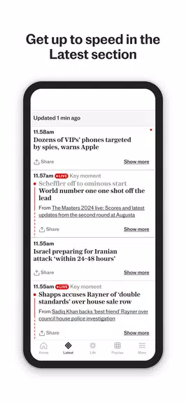 The Telegraph UK Latest News Ekran Görüntüsü 3