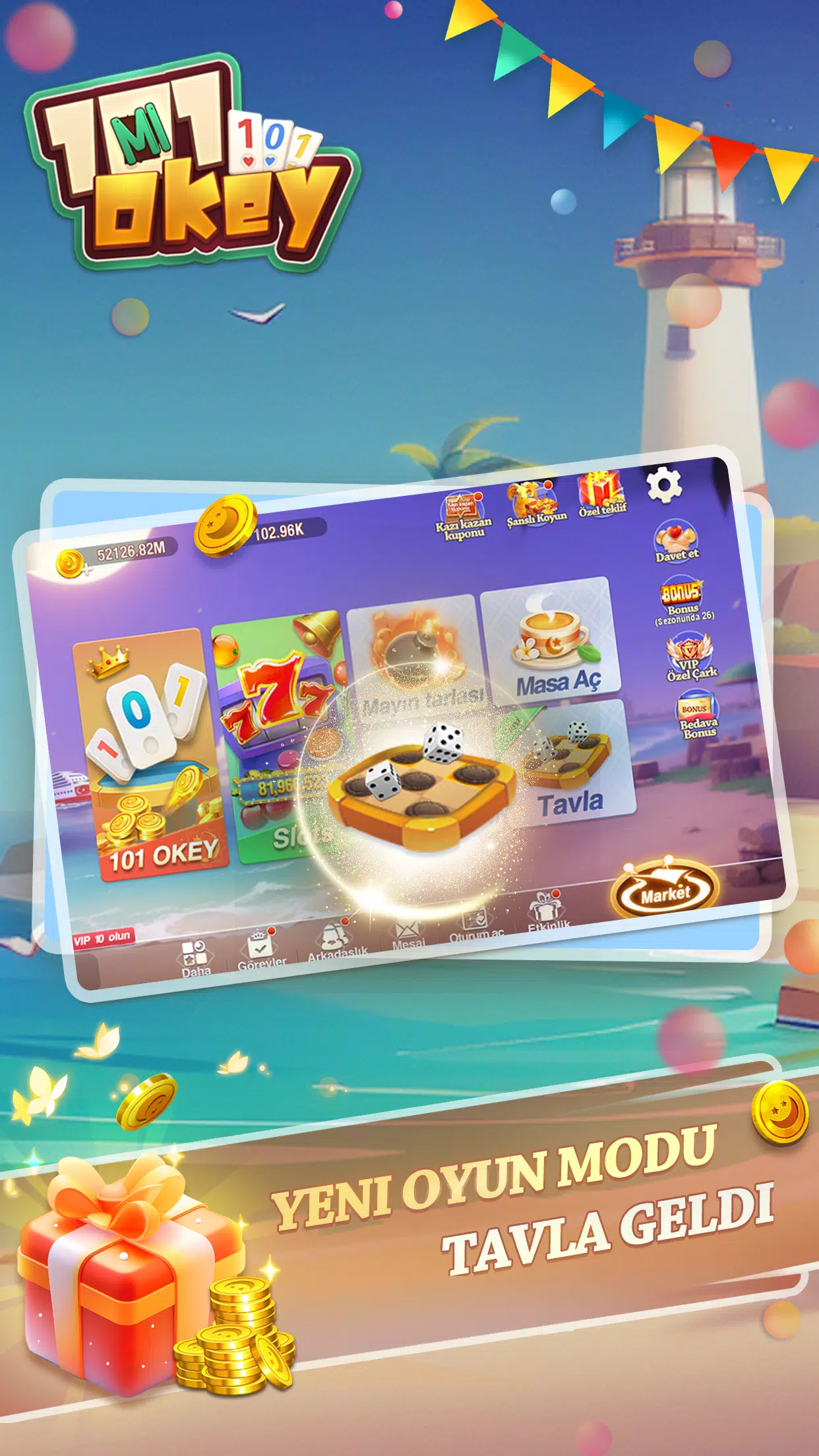 101 Okey Mi&Tavla Скриншот 1