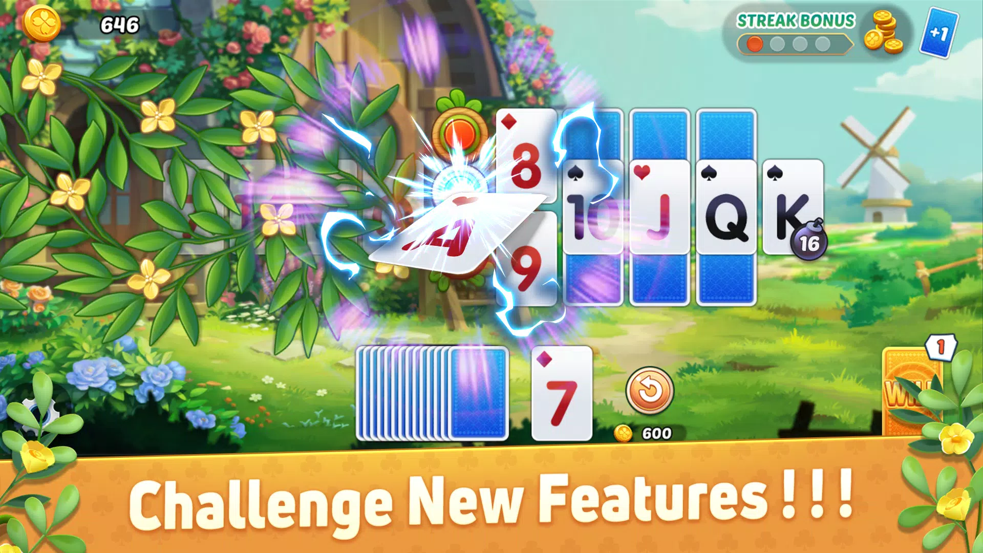 Solitaire Tripeaks Double Fun Screenshot 1