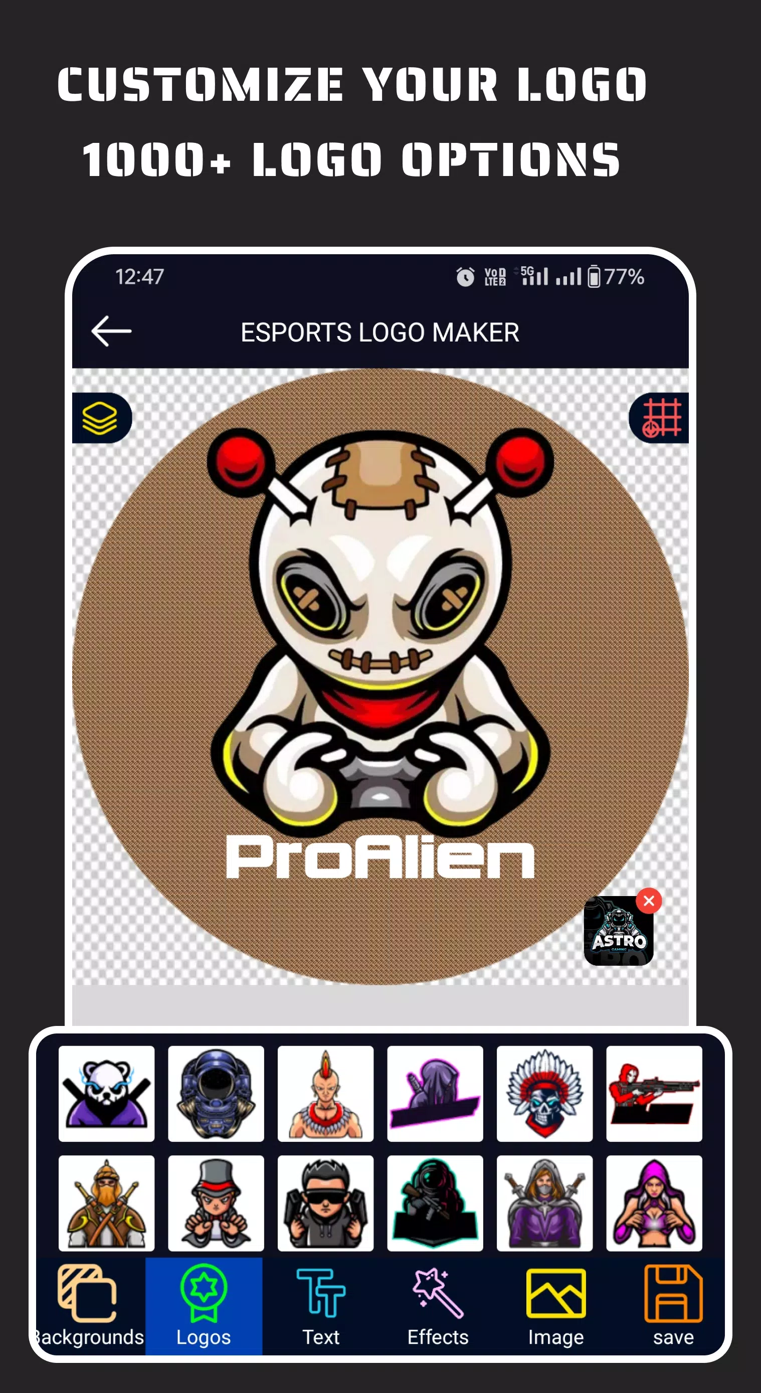 Esportify: Gaming Logo Maker Screenshot 1