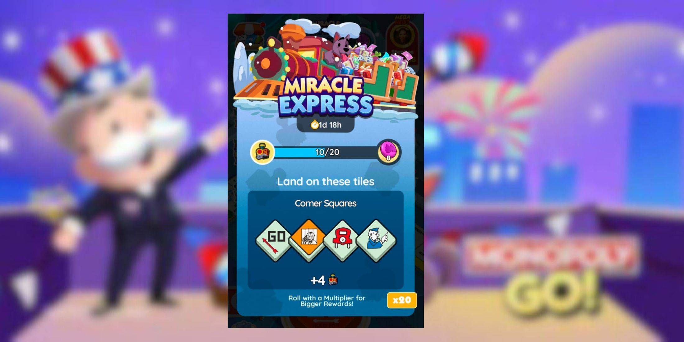 Monopoly Go: Miracle Express Rewards и вехи