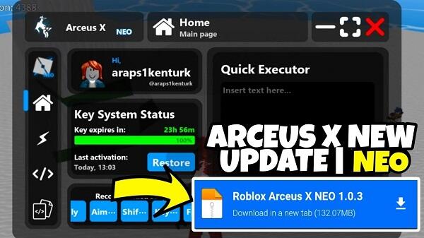 arceus x neo apk for android