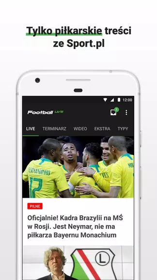 Football LIVE - wyniki na żywo ဖန်သားပြင်ဓာတ်ပုံ 0