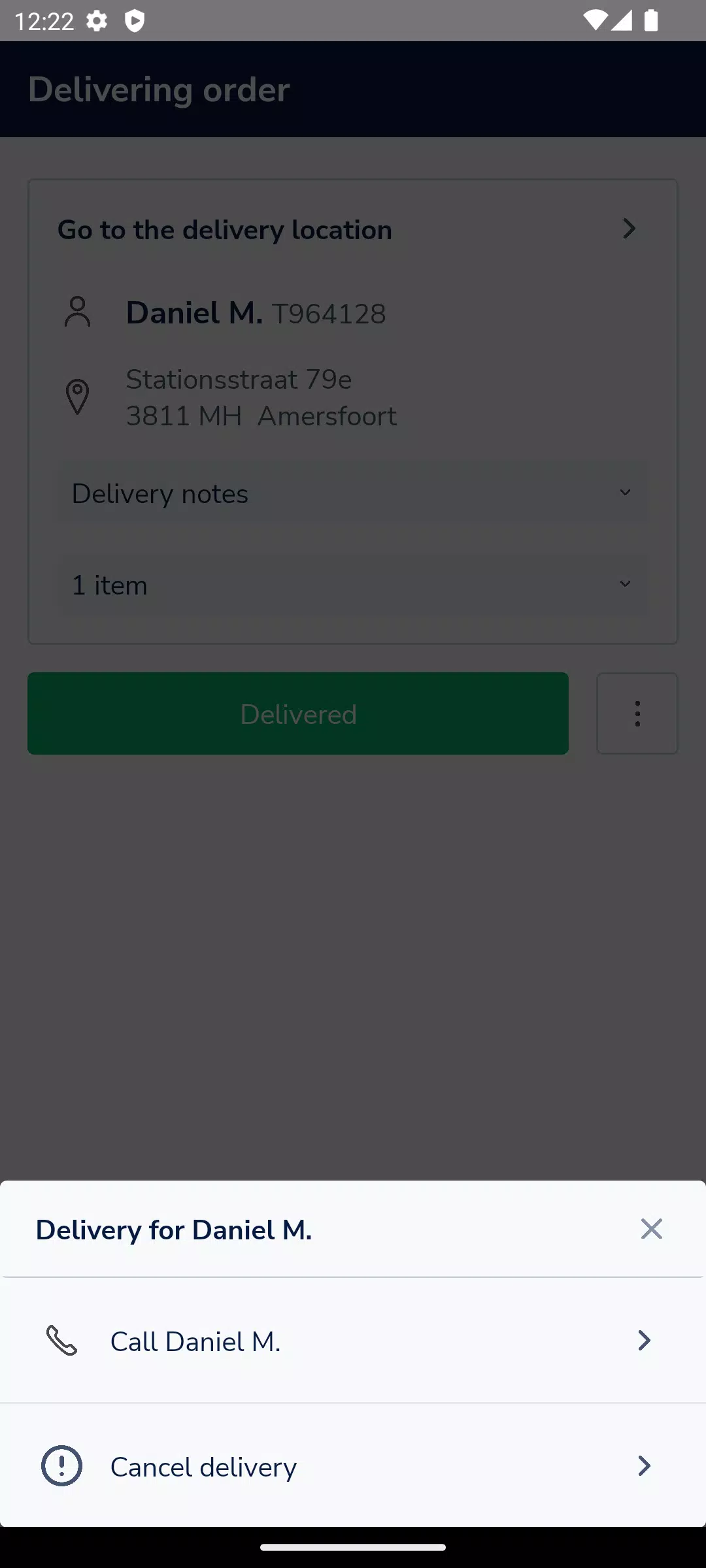 Deliverect for Couriers ภาพหน้าจอ 0