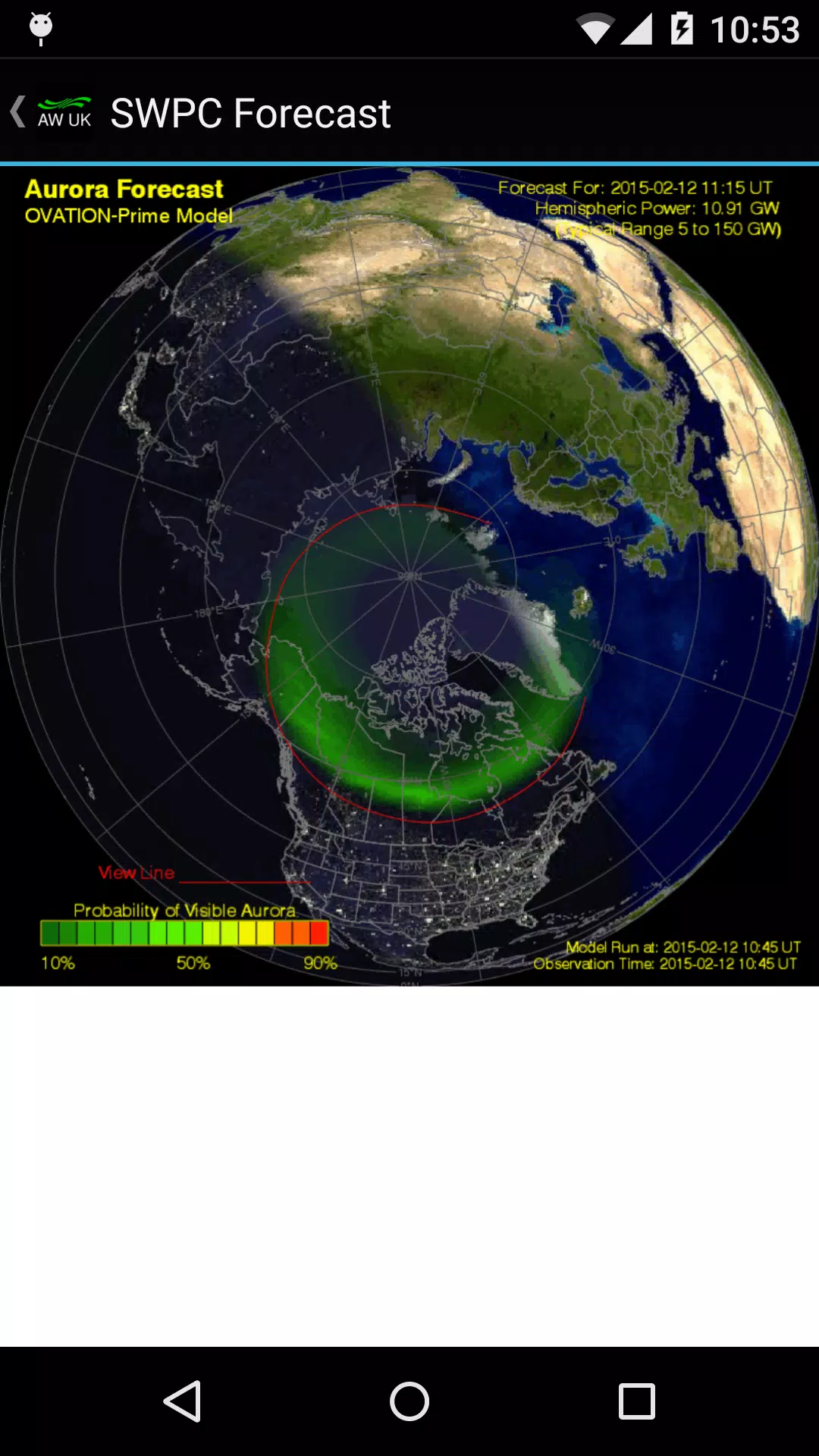 Aurora Watch (UK) Screenshot 3