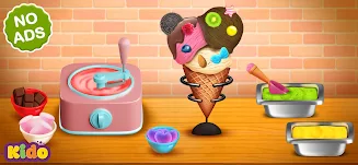 Ice Cream Making Game For Kids Tangkapan skrin 0