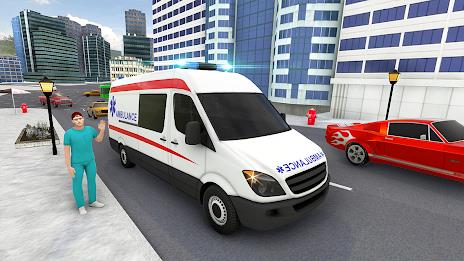 Ambulance Simulator Car Driver Ảnh chụp màn hình 2