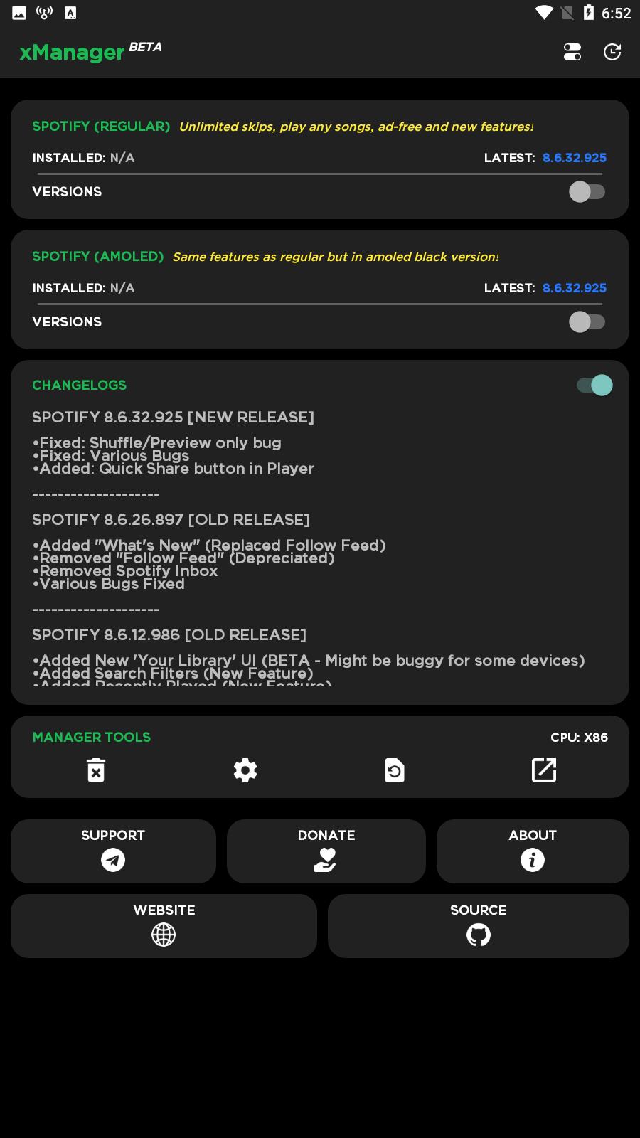 xManager For Spotify Tangkapan skrin 3