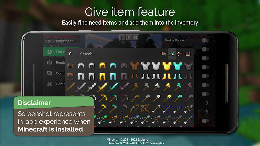 Toolbox for Minecraft: PE Mod Zrzut ekranu 1