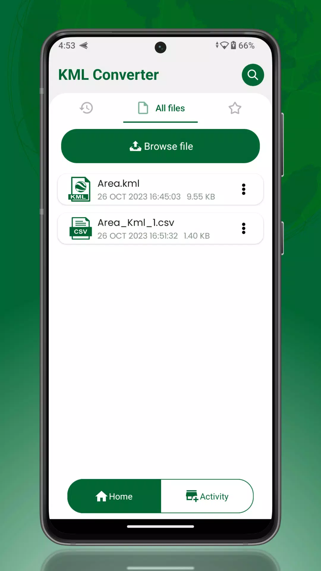 KML Converter ภาพหน้าจอ 1