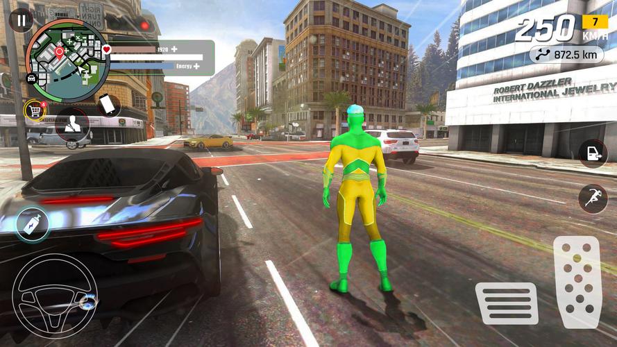 Super Rope Hero: Crime City 스크린샷 1