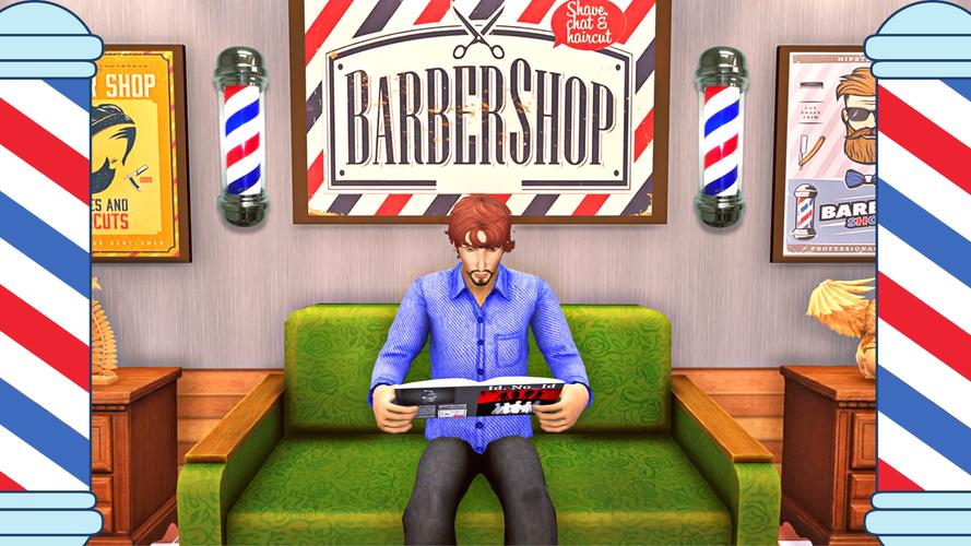 Real Barber Haircutting Shop スクリーンショット 0
