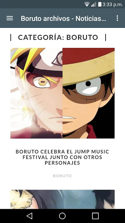 Noticias Anime 스크린샷 0