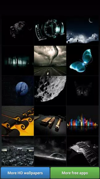 Black Theme HD Wallpapers スクリーンショット 0