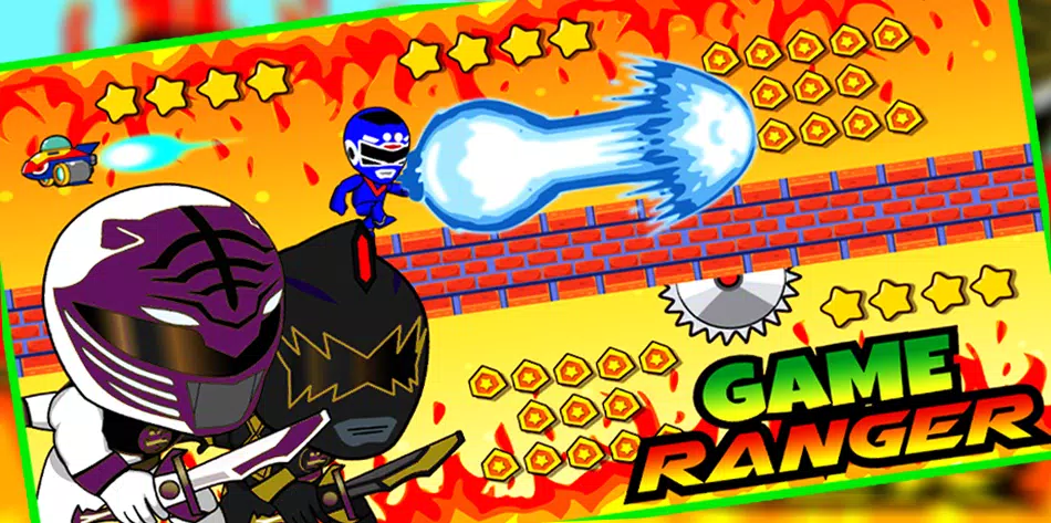 Superheroes Dino Rangers Dash Ekran Görüntüsü 0