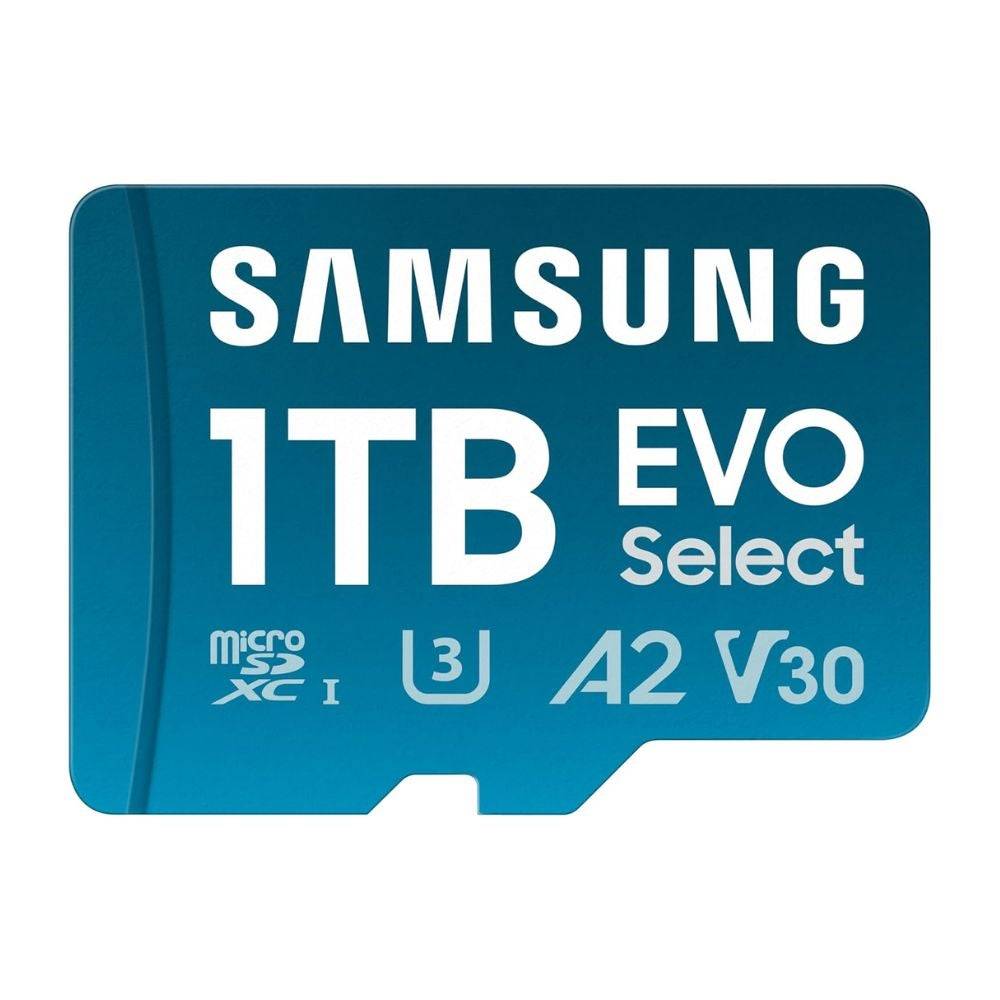 Samsung Evo Select MicroSDMemory Card + Adapter, 1 TB MicroSDXC