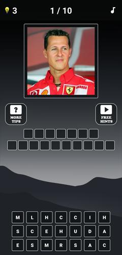 Formula 1:Guess F1 Driver Quiz Captura de pantalla 1