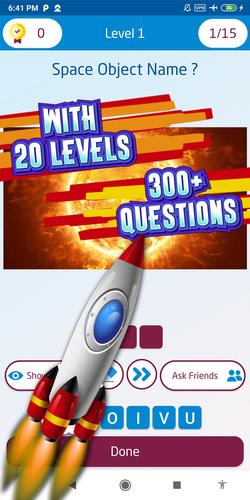 space quiz games Скриншот 2
