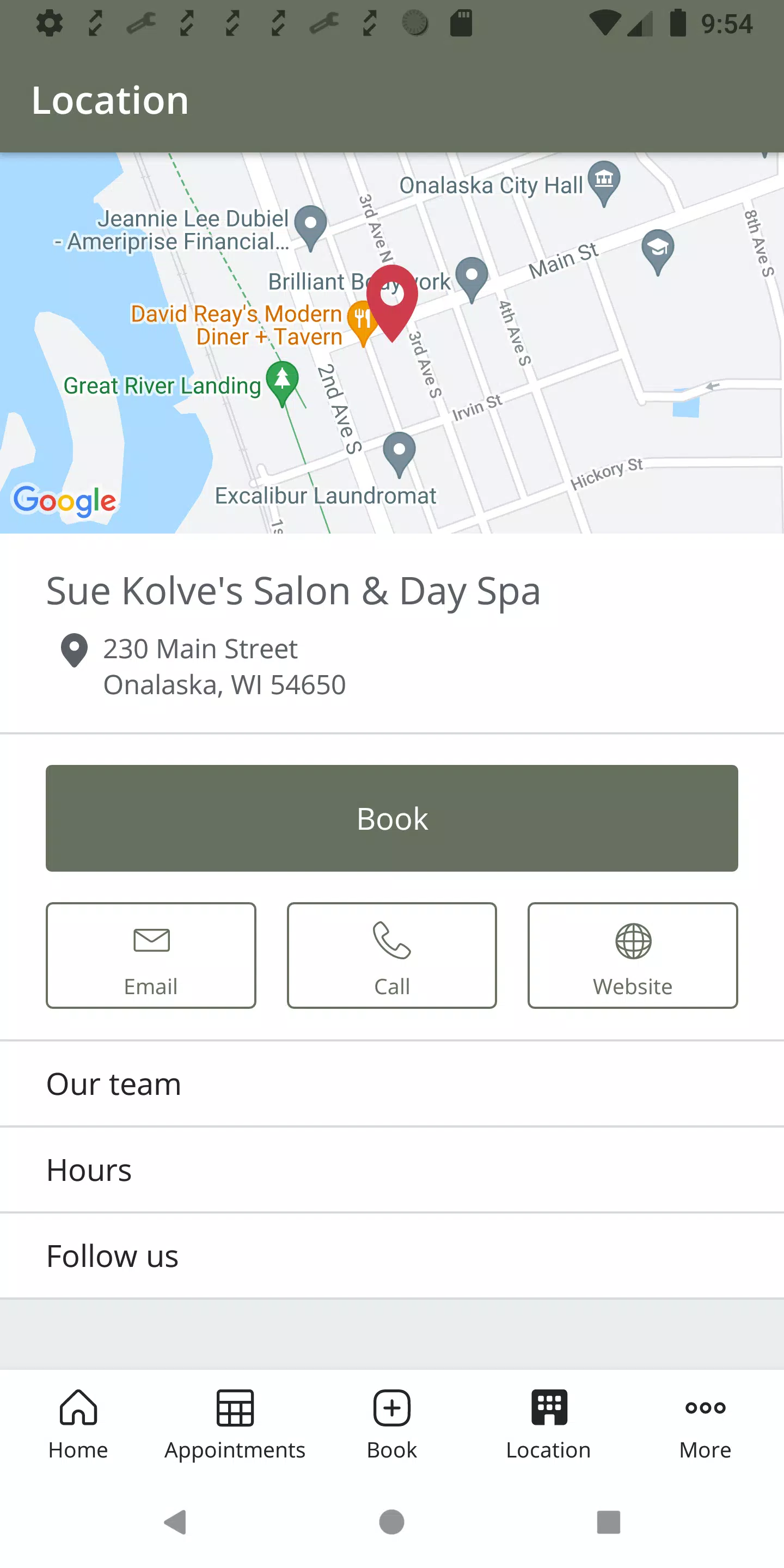 Sue Kolve’s Salon & Day Spa Screenshot 3