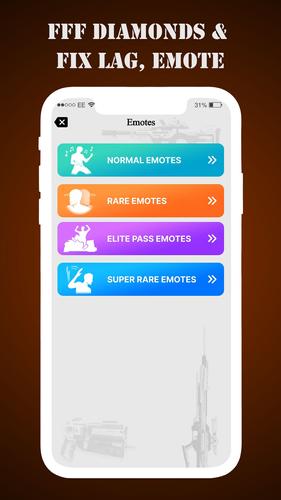 FFF Skin Tools Diamond & Emote Captura de tela 3