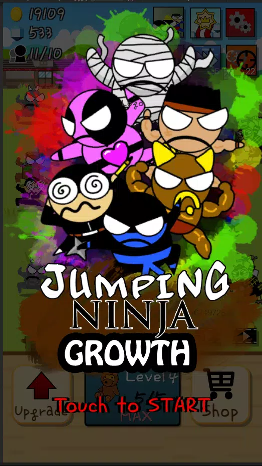 Ninja Growth - Brand new clicker game Mod Captura de pantalla 2