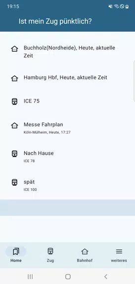 Ist mein Zug pünktlich? Capture d'écran 2