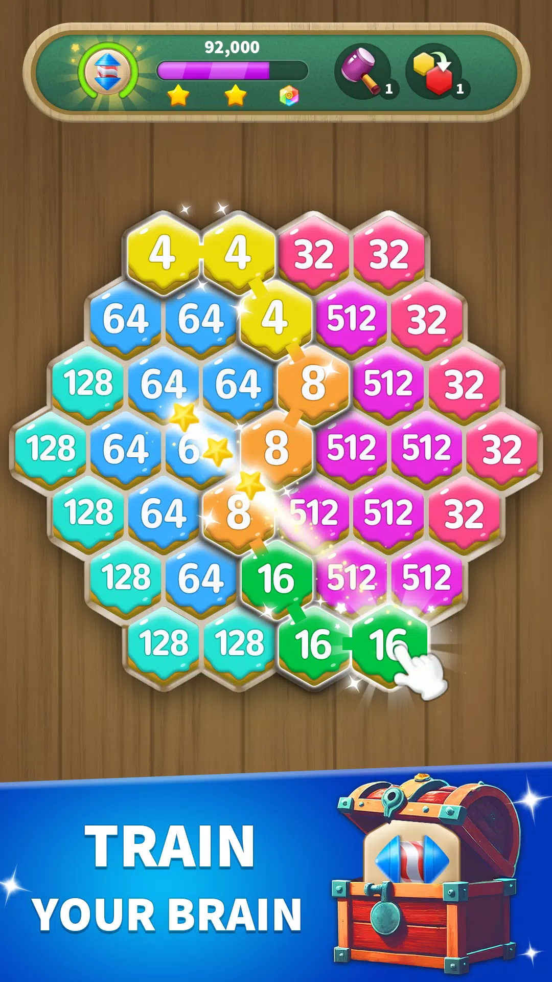 Hexa Connect: 2048 Puzzle Tangkapan skrin 1