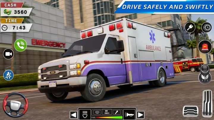 Rescue Ambulance American 3D Screenshot 0