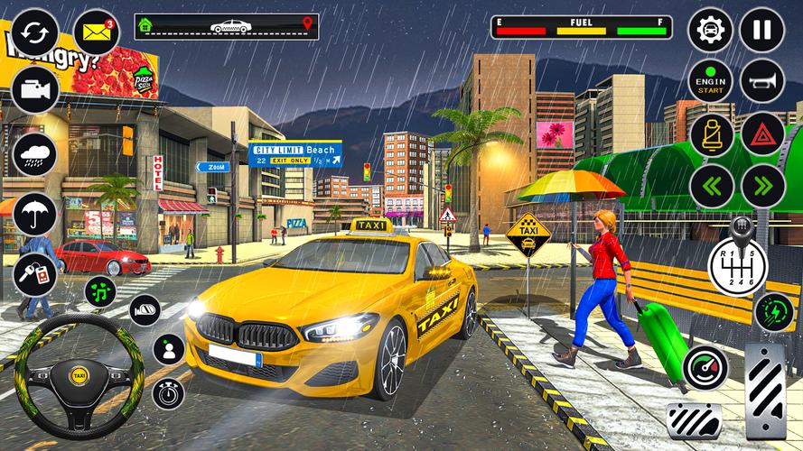 US Taxi Car Parking Simulator Captura de pantalla 0