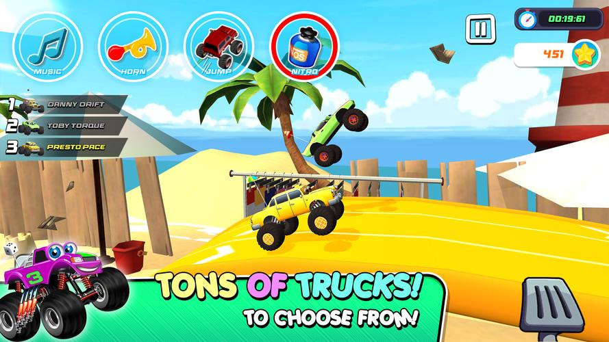 Monster Trucks Game for Kids 3 Ảnh chụp màn hình 1