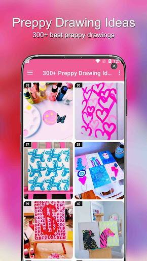 300+ Preppy Drawing Ideas Captura de pantalla 1