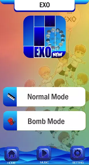 EXO Chibi Piano Tiles Capture d'écran 2