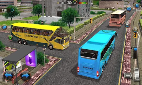 Offroad School Bus Drive Games Ảnh chụp màn hình 1