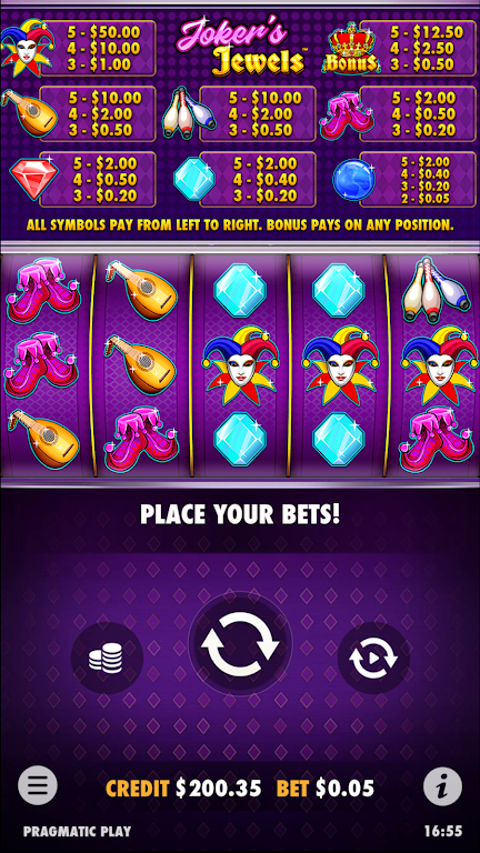 Joker’s Jewels Slot Casino Win स्क्रीनशॉट 1