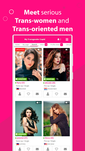 Schermata Transgender / TS dating app 2
