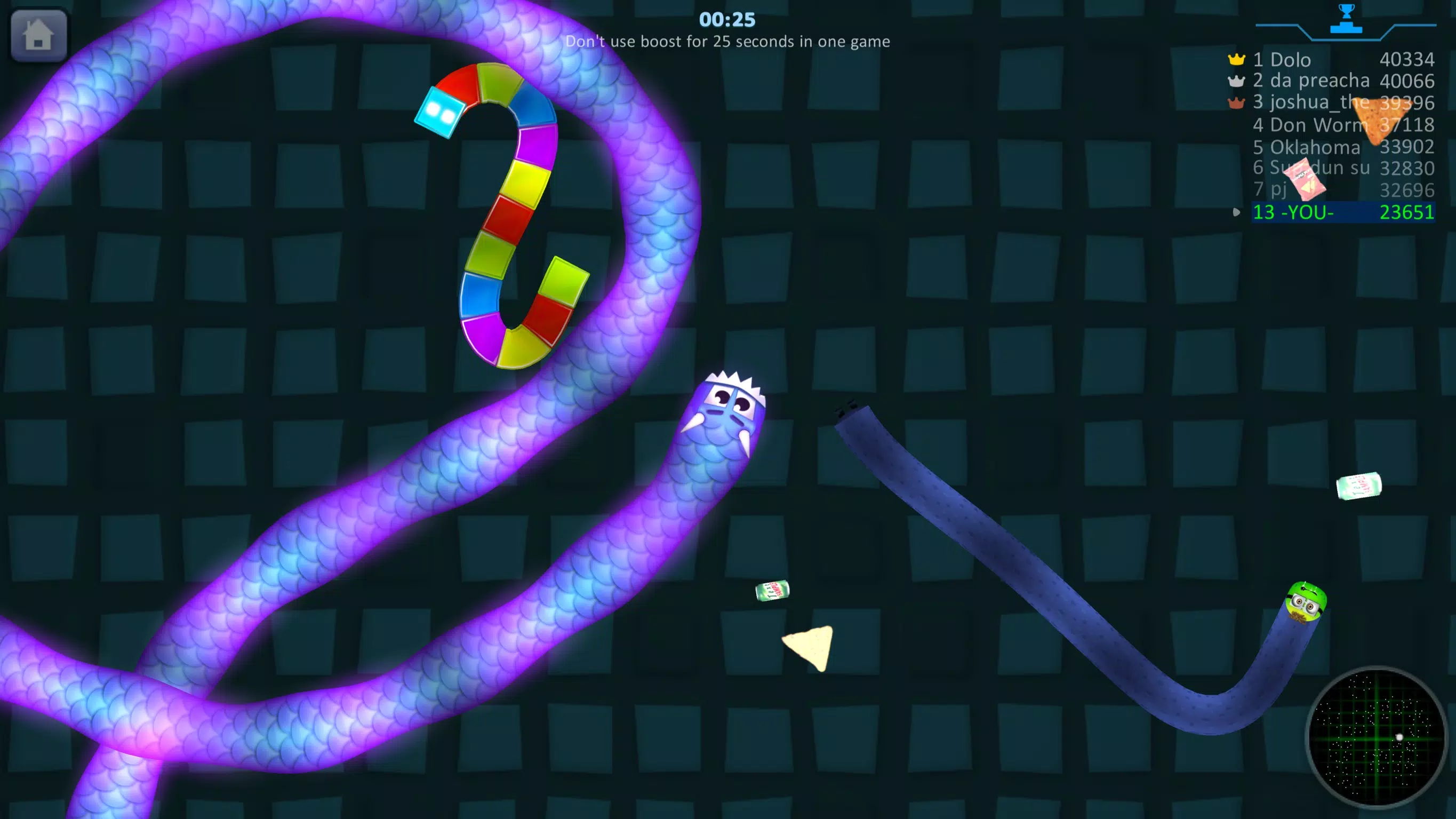 Snake Hunt: Worm io Games Zone Screenshot 0