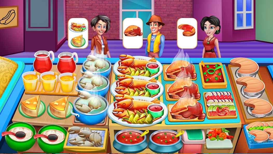 Cooking Food: Time Management Mod ဖန်သားပြင်ဓာတ်ပုံ 3